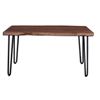 Image 1 : Organic Dining Table - Matte Brown. Dimensions: 58 x 32 x 30. Retail price: $1,518.00