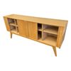 Image 2 : Buffet cabinet natural - approx 71in x 16in x 32in H