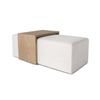 Image 2 : Forest Coffee Ottoman - Cream and Blonde Oak