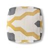 Image 2 : Barcelona Pouf - Mustard Multi Bar-006