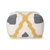 Image 3 : Barcelona Pouf - Mustard Multi Bar-006