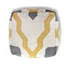 Image 4 : Barcelona Pouf - Mustard Multi Bar-006