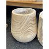 Image 2 : Group of 2 Nova wooden planters - approx. 12in tall
