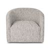 Image 1 : Evita Swivel Chair - Woven Greige