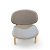 Image 2 : Grey Mid-Century Wooden Base Chair Scan Design