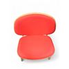Image 2 : Red Mid-Century Wooden Base Chair Scan Design