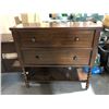 Image 2 : Set of 3 Wooden Two Drawer & 2 Single End Table (2 Drawer Approx. 36 L x 15 D x 34.5 H & 24 L x 18 D