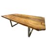 Image 2 : Scan Design Solid Live Edge Dining Table (Approx. 84 W 39 D 30 H)