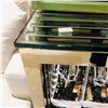 Image 2 : Metal Framed Glass Top Table (Approx. 47 W 25 D 30 H)