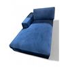 Image 1 : Modern Blue Left Hand Chaise Sofa