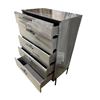 Image 1 : Modern Grey 5-Drawer Chest (Approx. 33 W 20 D 50 H - Made in Italy - Scratches on the side)