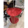 Image 2 : Set of Two End Tables Including Red End Table & Decor Style End Table