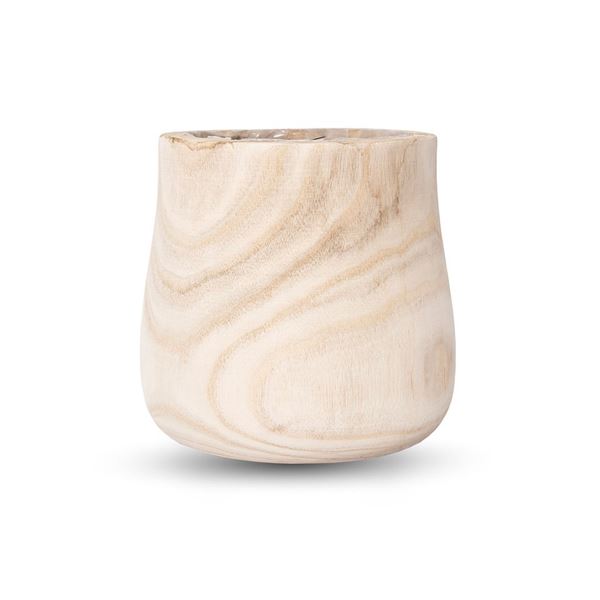Set of 5 Nova Mesa Planter - S, Paulownia Wood, 8 x 8 x 8"