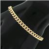 Image 3 : New Italian 14k Yellow Gold 6.75" 5.2mm Miami Cuban Curb Link Chain Bracelet
