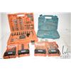 Image 1 : Rigid socket screwdriver/ drill bit sets, two Ryobi incomplete drill bit sets and a Mikita drill/ sc