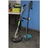 Image 1 : Two electric weed eaters including Yardworks and Earthwise