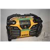 Image 1 : DeWalt Radio/ USB battery charger, working at time of cataloguing, note: no volume knob