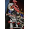 Image 1 : Milwaukee 12" sliding compound mitre saw on collapsible stand with wheels