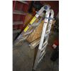 Image 1 : Two ladders including 8' fiberglass and a Werner Collapsible ladder