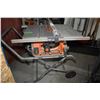 Image 1 : Ridgid 10" contractors table saw on folding portable stand