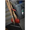 Image 1 : Selection of gardening tools including edger, rake, scrapper, squeegy and snow shovel