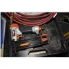 Image 2 : Paslode Liteline finishing air nailer with hose and assortment of nails