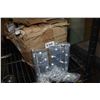 Image 1 : Case containing sixtreen sets of Madero 4 1/2" X 4" door hinges in satin chrome