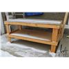 Image 1 : Large homemade shop table 80"L x 36"W x 37"H