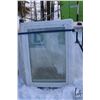 Image 1 : Durabuilt window, Glass dual pane solar block U one space argon, 26.65" x 38.4375"