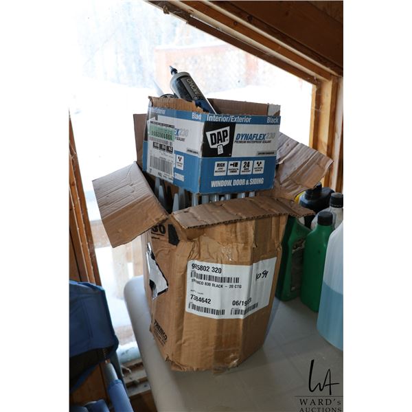 Selection of assorted caulking and adhesives
