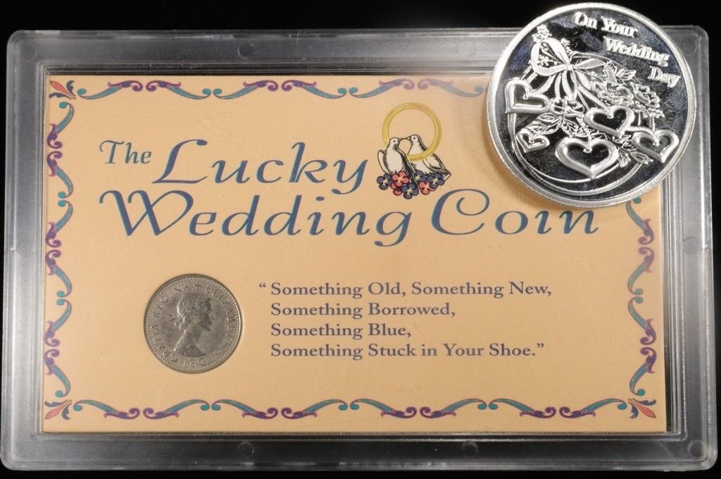 Wedding Silver Rounds 1 OZ .999 SILV WEDDING ROUND & LUCKY WEDDING COIN