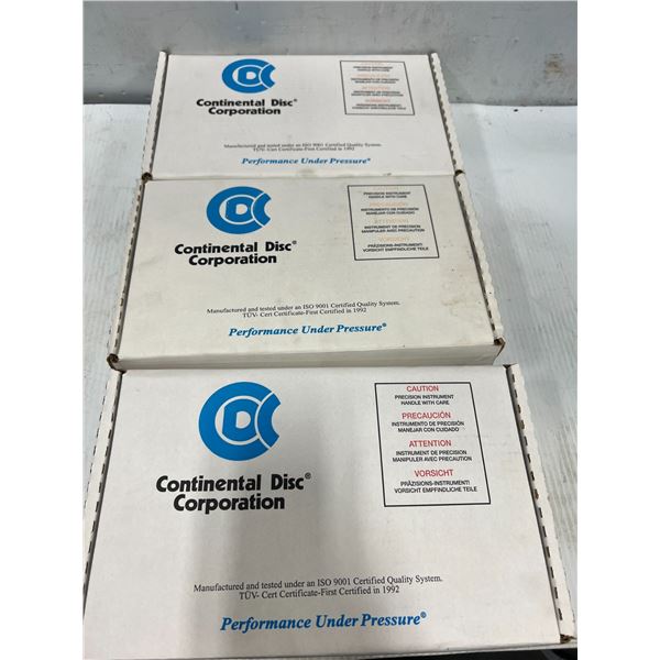 (3) Continental Disc Corporation #4" CAL-VAC (FS) / #8230905A