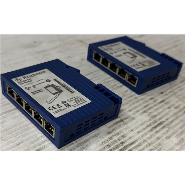 (2) Hirschmann Spider 5TX Rail Switch