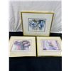 Image 1 : 3 Framed Floral Pictures