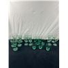 Image 1 : Assortment of Green Tinted Glasses