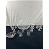 Image 1 : Assorted Vintage Etched Glassware , Cake Platter & More