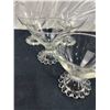 Image 3 : Assorted Vintage Etched Glassware , Cake Platter & More