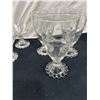 Image 4 : Assorted Vintage Etched Glassware , Cake Platter & More