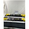 Image 1 : 2 Metalux LED Stoplight with Pull Chain, 5 ft Cord & Bluetooth Speakers