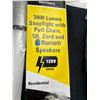 Image 2 : 2 Metalux LED Stoplight with Pull Chain, 5 ft Cord & Bluetooth Speakers
