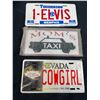 Image 1 : 3 License Plates