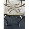 Image 1 : Glass Top Table with Chrome Base