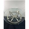 Image 2 : Glass Top Table with Chrome Base