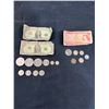 Image 1 : Assortment of Canadian & American Money