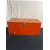 Image 1 : Wooden Tool Box & Partial Roll Vapour Barrier