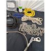 Image 5 : Assortment of Rope, Chain, Hooks & More