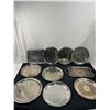 Image 1 : Silver Coloured & Silver Plated Trays