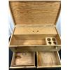 Image 2 : Wooden Chest on Wheels 15" Deep x 15.5" High