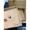 Image 4 : Wooden Chest on Wheels 15" Deep x 15.5" High