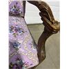 Image 3 : Vintage Upholstered Chair With Carved Arms